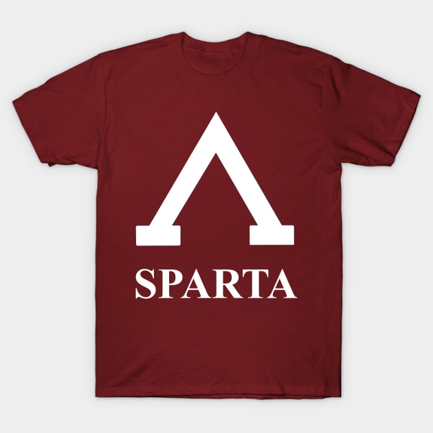 Sparta Greek Lambda T-shirt T-Shirt by AgemaApparel